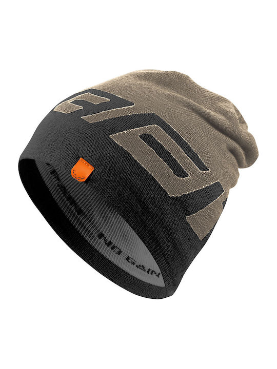 Beanie Unisex Σκούφος Πλεκτός σε Χακί χρώμα