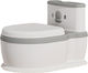 Little Mom Potty Bowl with Sounds & Lid Gray