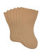 Christmas Paper Socks Rayher 27.5x18cm 100gr Brown 6pcs