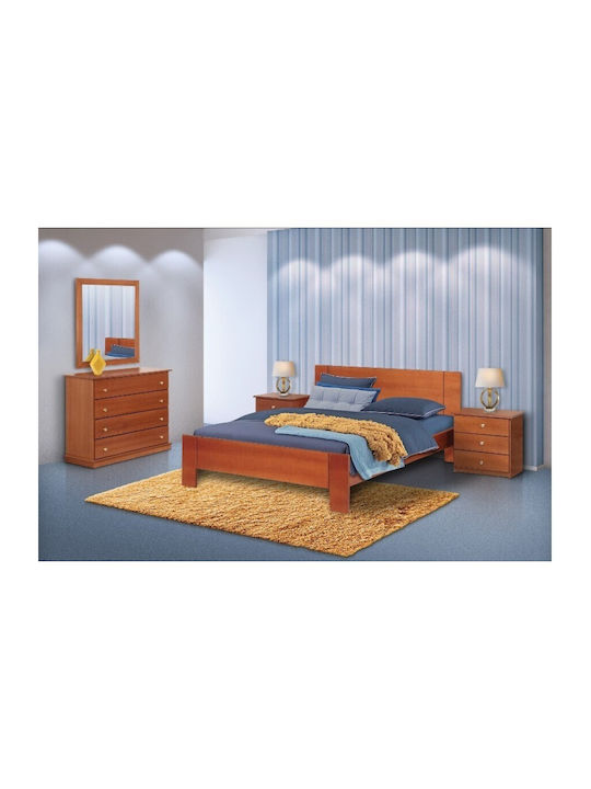 Schlafzimmermöbel-Set Eiche 110x190cm 5 Stück