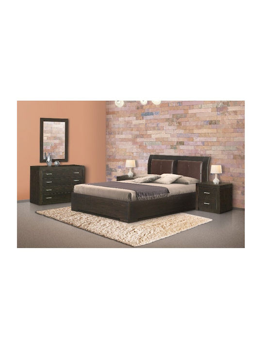 Schlafzimmermöbel-Set Eiche 150x200cm 5 Stück