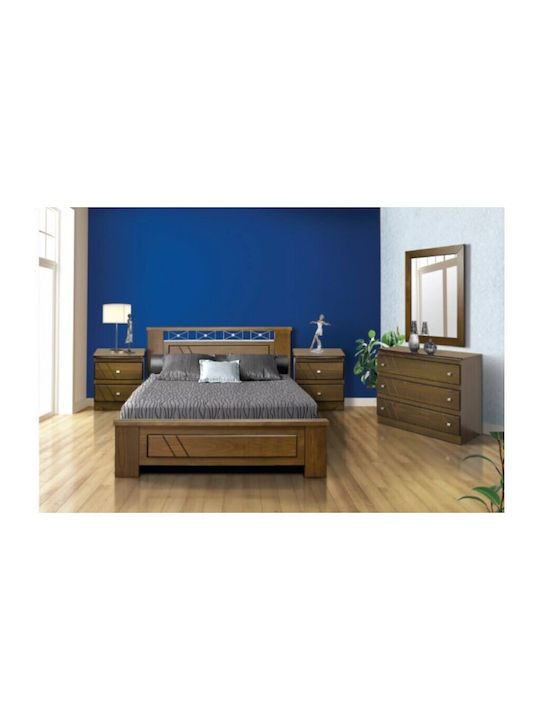 Set De Mobilier Pentru Dormitor Stejar 150x200cm 5 Bucăți