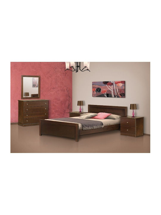 Schlafzimmermöbel-Set Eiche 150x200cm 5 Stück