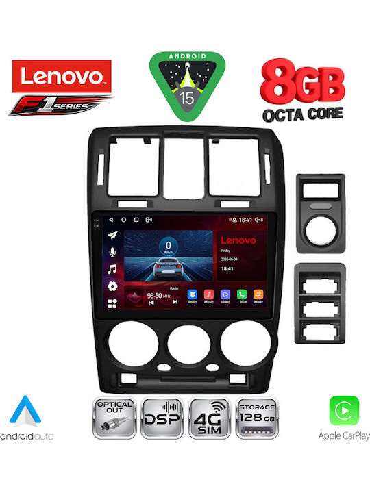 Lenovo Car Audio System for Hyundai Getz 2002-2011 (Bluetooth/USB/WiFi/GPS/Apple-Carplay/Android-Auto) with Touch Screen 9"
