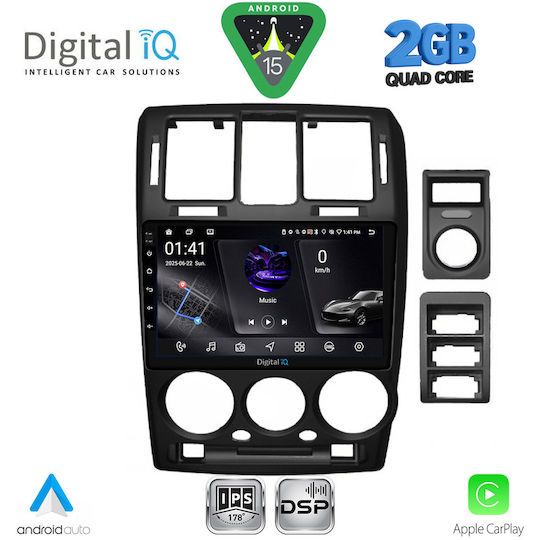 Digital IQ Car Audio System for Hyundai Getz 2002-2011 (Bluetooth/USB/WiFi/GPS/Apple-Carplay/Android-Auto) with Touch Screen 9"