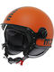MomoDesign FGTR Classic Mat Orange/Black Motorcycle Helmet Jet ECE 22.06