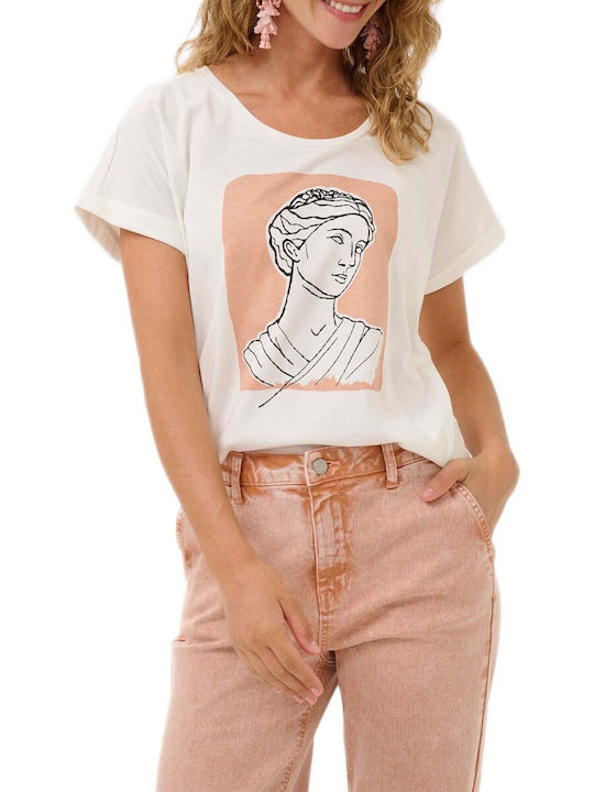 Cream T-Shirt Λευκό
