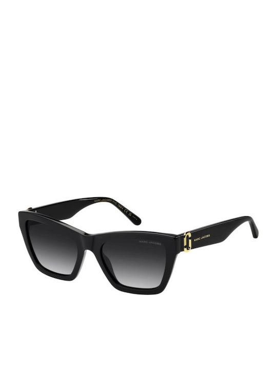 Marc Jacobs Unisex Γυαλιά Ηλίου με Μαύρο Κοκκάλινο Σκελετό και Γκρι Ντεγκραντέ Φακό MARC 884/S 807/9O