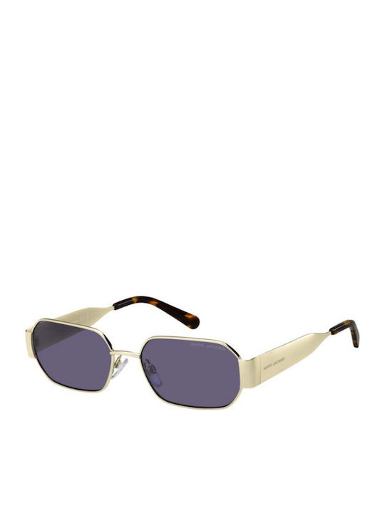 Marc Jacobs Unisex Ochelari De Soare Cu Ramă Metalică Aurie Și