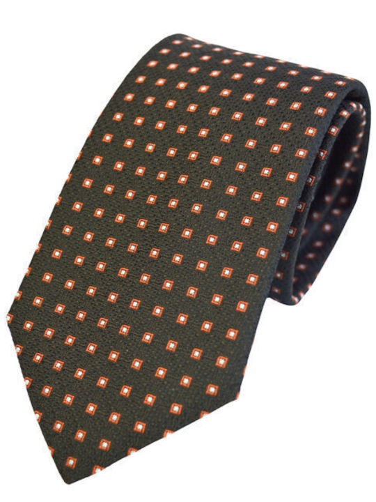 Boss Men's Tie Silk Printed in Brown Color
