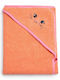 Beboulino Baby Hooded Bath Towel Coral 75x75cm