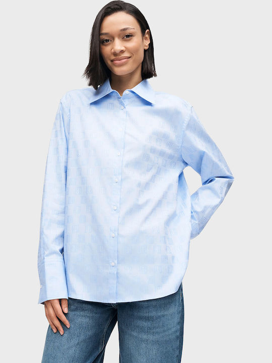 Women's Long Sleeve Shirt Light Blue