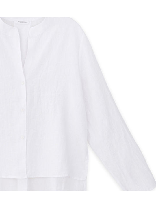 Philosophy Wear Women's Linen Long Sleeve Shirt...