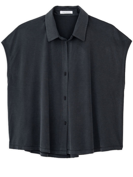 Philosophy Wear Κοντομάνικο Γυναικείο Πουκάμισο...
