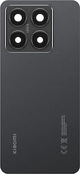 Clappio Replacement Battery Cover Xiaomi 14t Pre-installed Adhesive Black