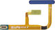 Clappio Ersatzfingerabdruckleser Galaxy Z Flip7 Dunkelblau