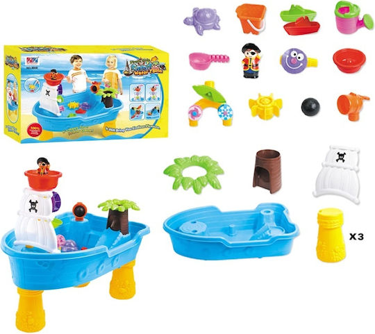 Set De Joacă Cu Apă Și Nisip Pentru Copii Matadi Mărime 28 X 60 X 38 Cm Include Set Complet Accesorii Specifice Navă Pirat