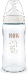 Nuk First Choice+ Γυάλινο με Θηλή Σιλικόνης για 3+ μηνών 240ml