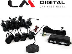 Electric Life Car Parking System with Buzzer and 8 Sensors 19mm in Black Color