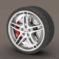 Premium Quality Rim Protection Set 4 Plastic Rings White Color