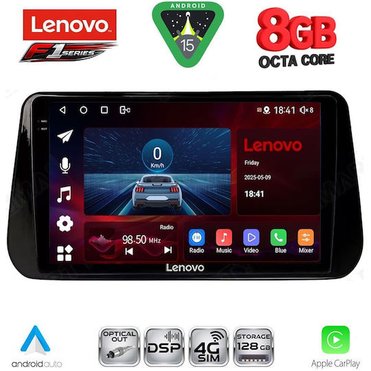 Lenovo Ηχοσύστημα Αυτοκινήτου για Hyundai iX45 / Santa Fe 2018-2023 (Bluetooth/USB/WiFi/GPS/Apple-Carplay/Android-Auto) με Οθόνη Αφής 10"