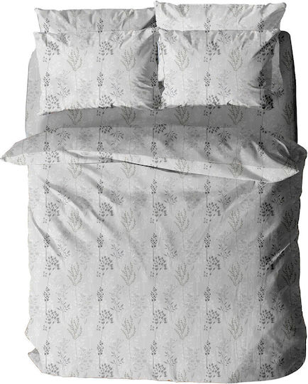 Sunshine Menta 152 Подредба Чаршафи Единични 160x260см 400 Сив (3 Бройки)