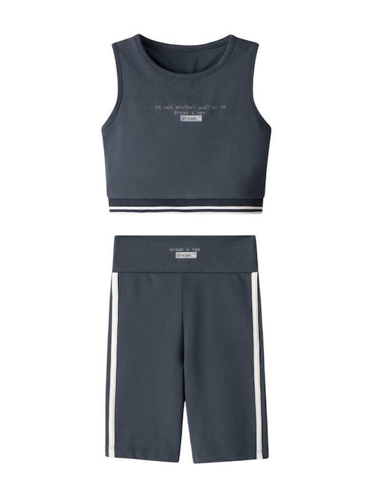 Παιδικό Σετ με Κολάν Καλοκαιρινό 2τμχ Ανθρακί