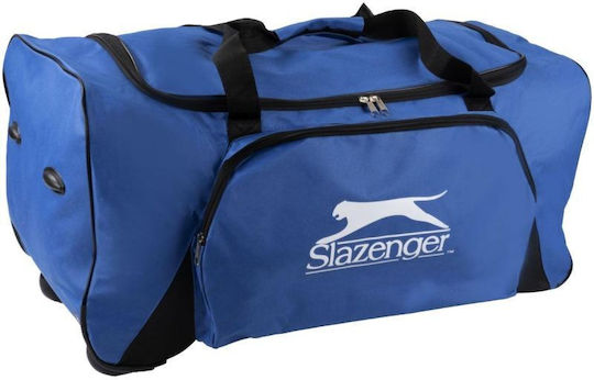 Slazenger Geantă de voiaj 60lt Albastru cu roți Textil
