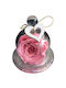 All Saints Pink Mini Rose Glass Fondant Holder H 10cm Milva Flowers
