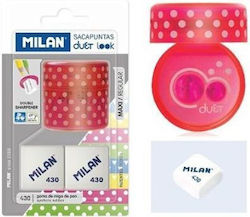 Milan Duet Pink Pencil Sharpener