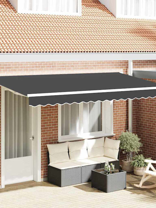 vidaXL Terrace Wall Tent with LED Light Gray 3....