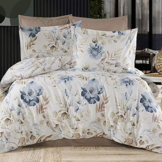 MayHome Bettdecken-Set Einzelbett 160x240cm Floral