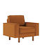 Sparrow Sessel Caramel-Walnut 108x87x89cm