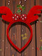 Christmas Headband Red Reindeer Antlers 1epx3168