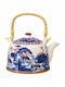 La Belle Maison Teapot with Filter Porcelain Blue