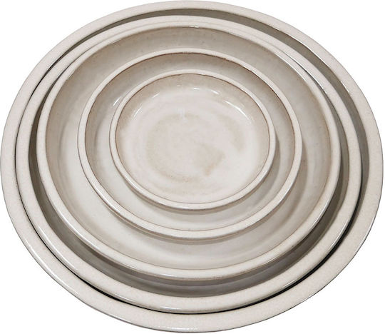 Marhome Topfplatten Keramik Beige 5Stück 06-99080 Set5