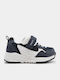 Kids Sports Shoes Running with Hoop & Loop Closure Navy Blue