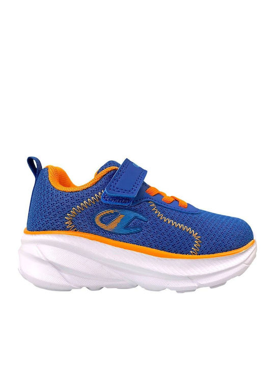Kids Sports Shoes Running with Hoop & Loop Closure Blue