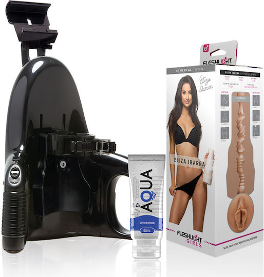Fleshlight Eliza Ibarra Vagina + Universal Launch + Aqua Qualität Gleitmittel 50 Ml