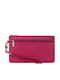 Leather Women's Wallet Classic Fuchsia