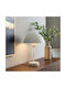 GloboStar GAZETA Plastic Vintage Table Lamp for Socket E27 with White Shade and Base