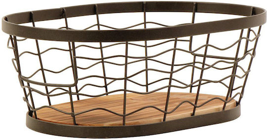 Espiel Metallic Fruit Bowl Brown 36x25x13cm