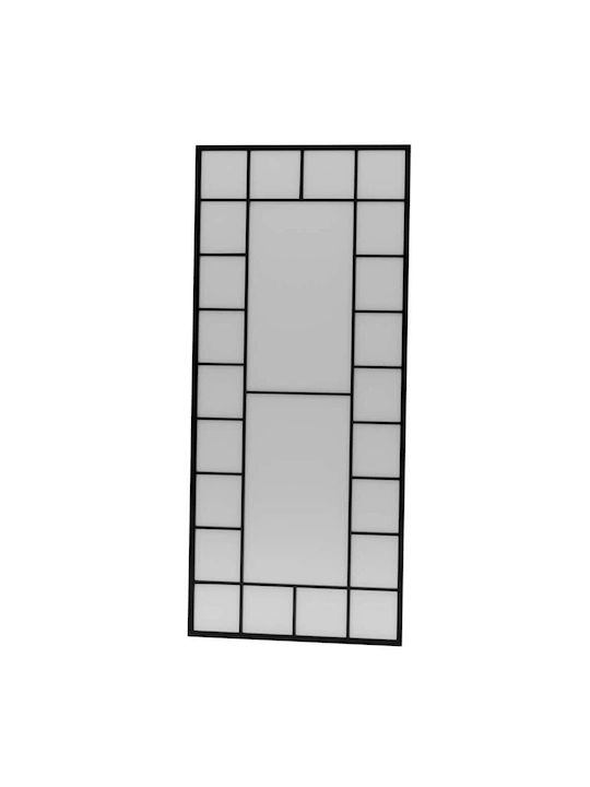 Hanah Home Floor Mirror with Black Metal Frame ...
