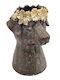 Artekko Animal Καφέ Κασπό Κεφάλι Σκύλου Μαγνήσιο 23.5x23.5x33 Cm