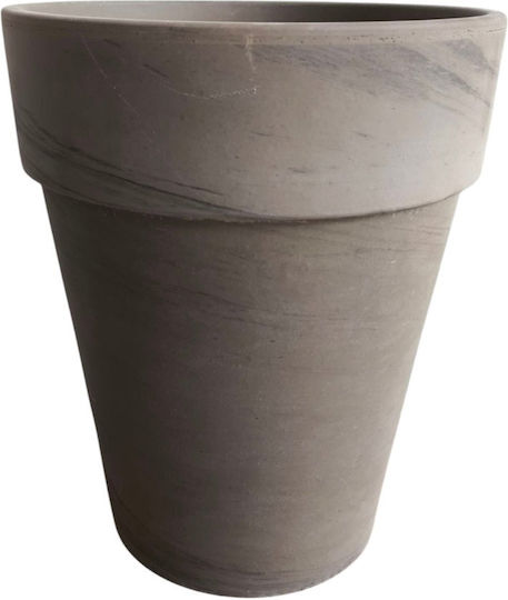 Pflanzentopf Keramik Grau Höhe 37cm Breite 31cm