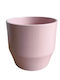 Clay Plant Pot Soft Pink H:12cm W:12cm