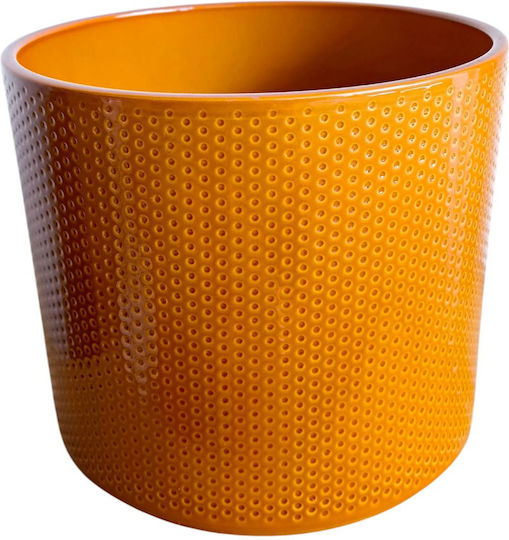 Brown Clay Plant Pot H 19 cm W 21.5
