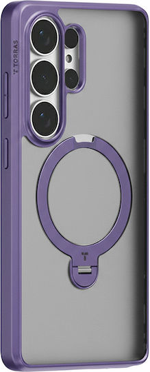 Torras Ostand Spin Series Silicone Purple Back Cover (Galaxy S26 Ultra)