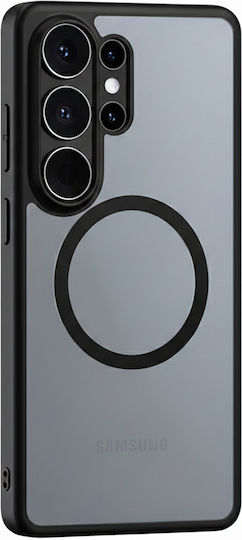 Torras Guardian Magnetic Series Silicone Black Back Cover (Galaxy S26 Ultra)