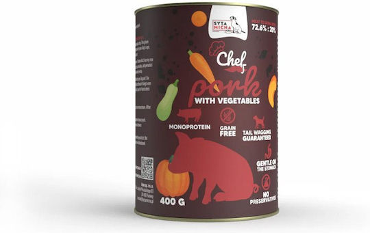 Syta Micha Nassfutter Hunde mit Schweinefleisch und Gemüse 400gr